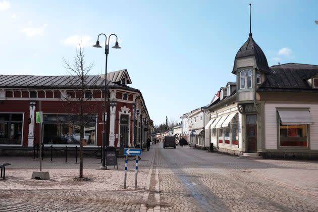 A view on one of the main streets in Rauma, a city 20 minutes from Onkalo that is listed as a UNESCO world heritage site. Unlike most towns in Nordic countries, where wooden buildings frequently burned down during the cold winter months, Rauma offers a rare glimpse of what medieval towns in this northern part of Europe looked like.  (Photo: Alexander C. Kaufman/HuffPost)