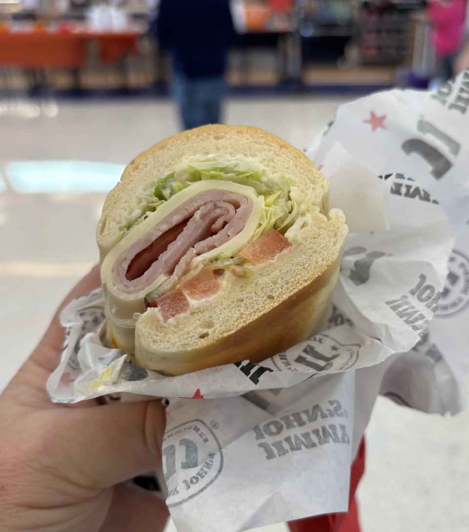 Samples were enjoyed at the grand opening of Jimmy John's and Dunkin' at the Wilmington International Airport on April 18, 2024.