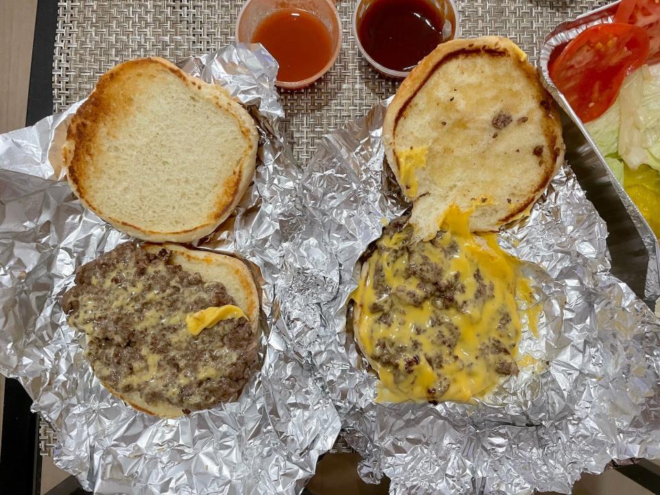 cheese split five guys