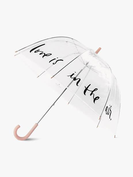 Kate Spade Love Is In The Air Umbrella. Image via Kate Spade.