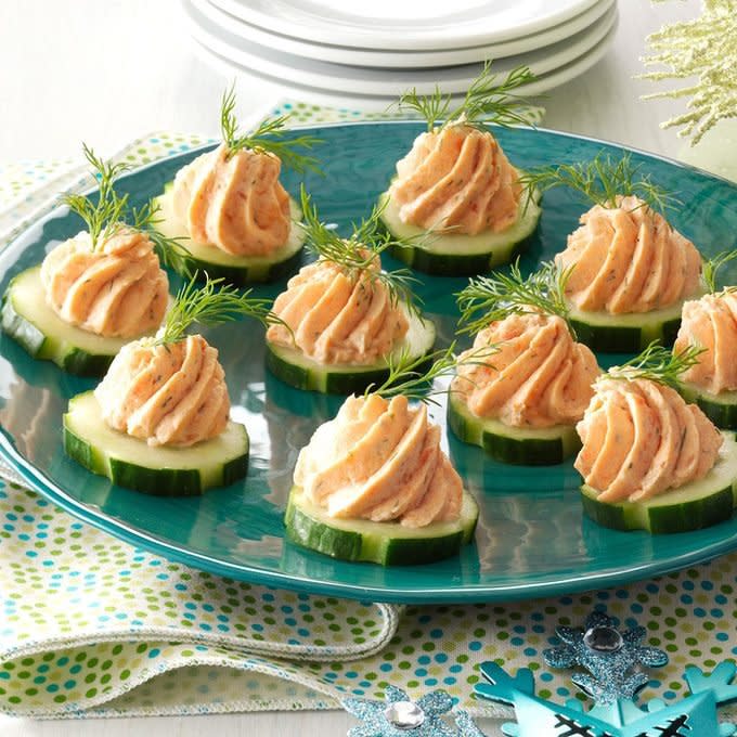 Salmon Mousse Canapes