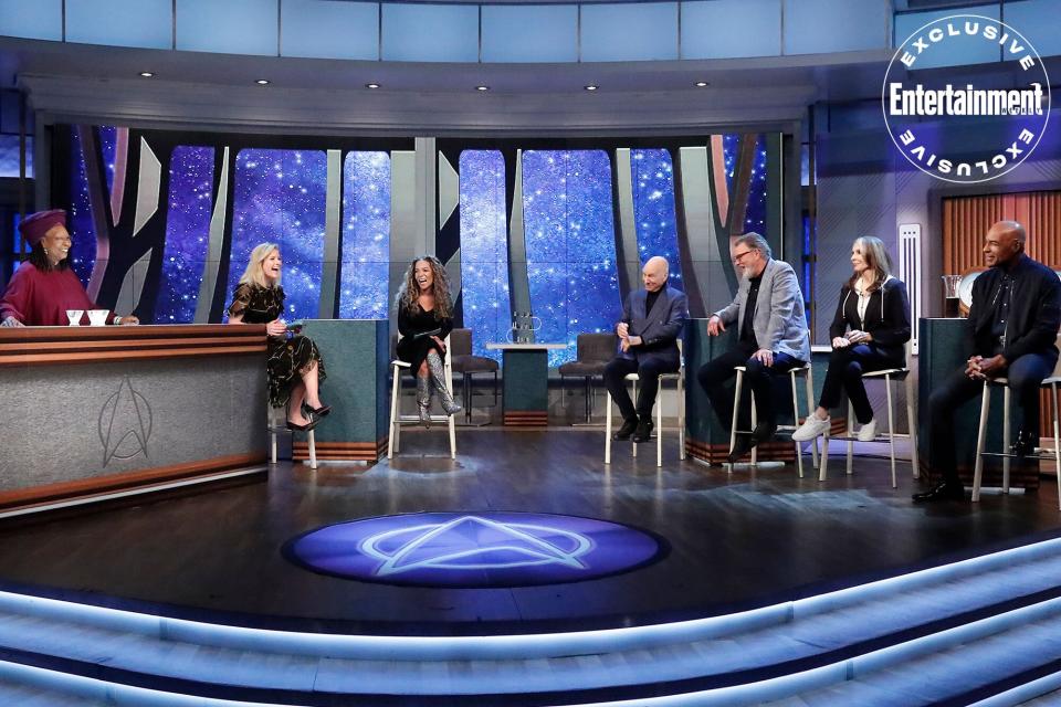 THE VIEW-  Airs 2/16/23 - “Star Trek: The Next Generation” reunites with the cast of “Picard” including Patrick Stewart, Jonathan Frakes, Gates McFadden and Michael Dorn