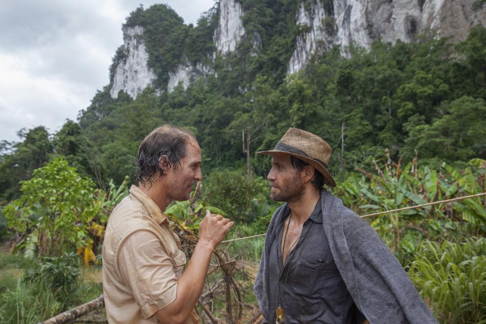 <p>McConaughey goes from playing a Koala in ‘Sing’ to a balding businessman on the hunt for jungle gold in this aptly-named adventure. Edgar Ramirez is the geologist helping him through the uncharted jungles of Borneo. (Credit: Studiocanal) </p>