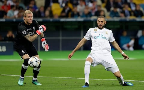 Karius first howler lets Benzema in - Credit:  AP