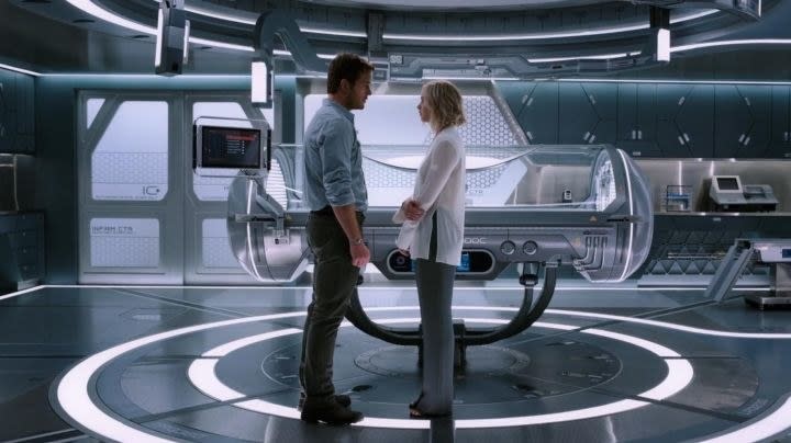 <div><p>"It could have been an amazing sci-fi movie where Jennifer Lawrence was forced to make the same decision Chris Pratt did...but instead they went the 'happily ever after' route."</p><p>—<a href="https://www.reddit.com/r/AskReddit/comments/fu13a6/what_movie_ending_ruined_the_whole_movie_for_you/fmahmch/" rel="nofollow noopener" target="_blank" data-ylk="slk:Lpreddit;elm:context_link;itc:0;sec:content-canvas" class="link ">Lpreddit</a></p></div><span> Sony Pictures Releasing</span>