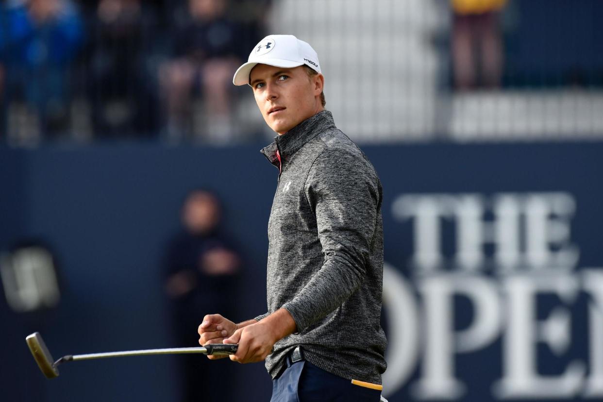 In front | Jordan Spieth leads by three heading into the final round: AFP/Getty Images