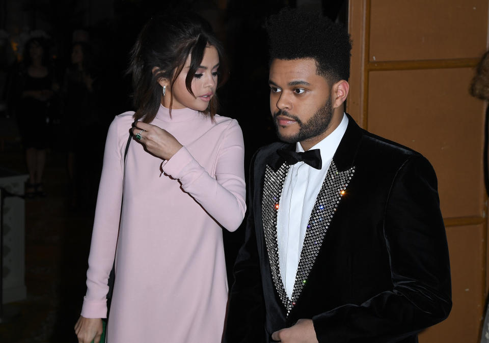 The Weeknd and Selena Gomez (Photo: Angela Weiss/AFP/Getty Images)