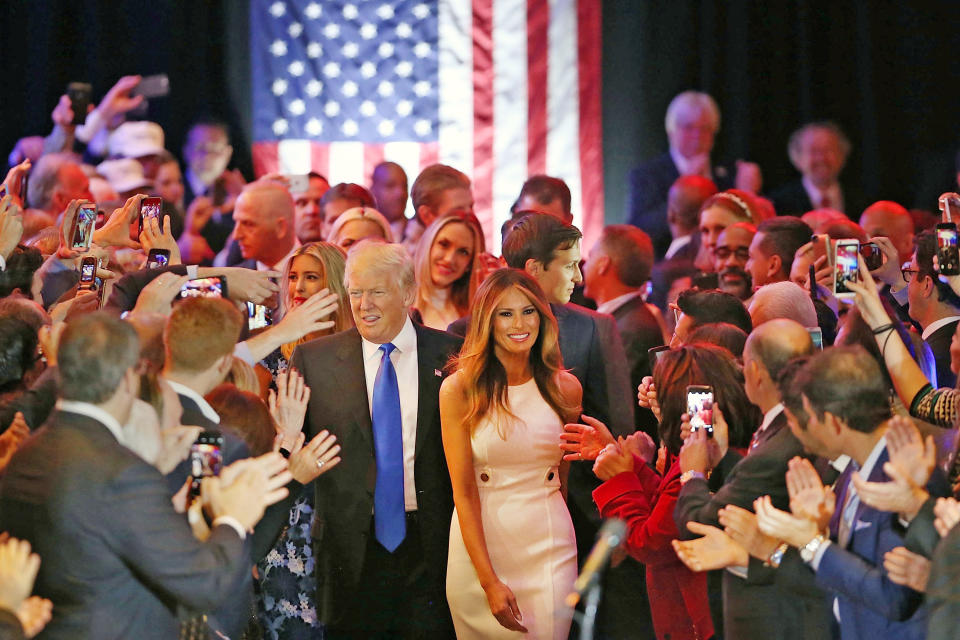 On Monday, Melania Trump posed in photo with White House interns, wearing a familiar Michael Kors dress she originally donned in 2016.