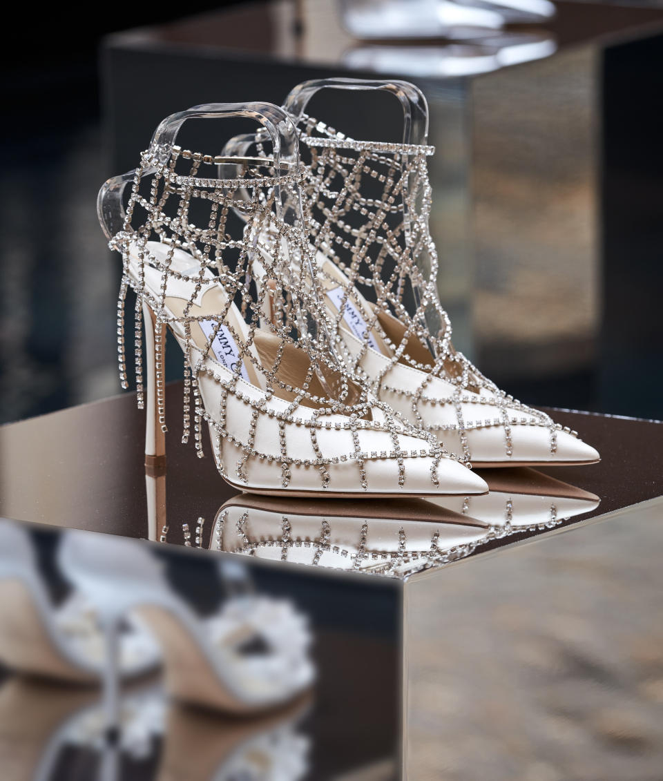 A Jimmy Choo spring ’22 caged pump - Credit: Courtesy of Jimmy Choo