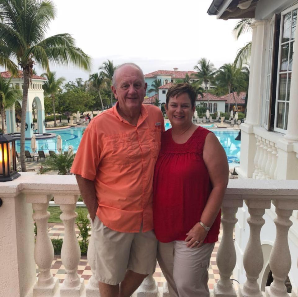 MIke Phillips, and his wife, Robbie, were found dead last week in their villa at Sandals Emerald Bay in the Bahamas. They owned a Tennessee travel agency - specialising in Sandals resorts (Facebook)