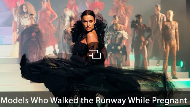 Irina Shayk walking on the runway during the Jean-Paul Gaultier Haute Couture Spring/Summer 2020 show as part of Paris Fashion Week.