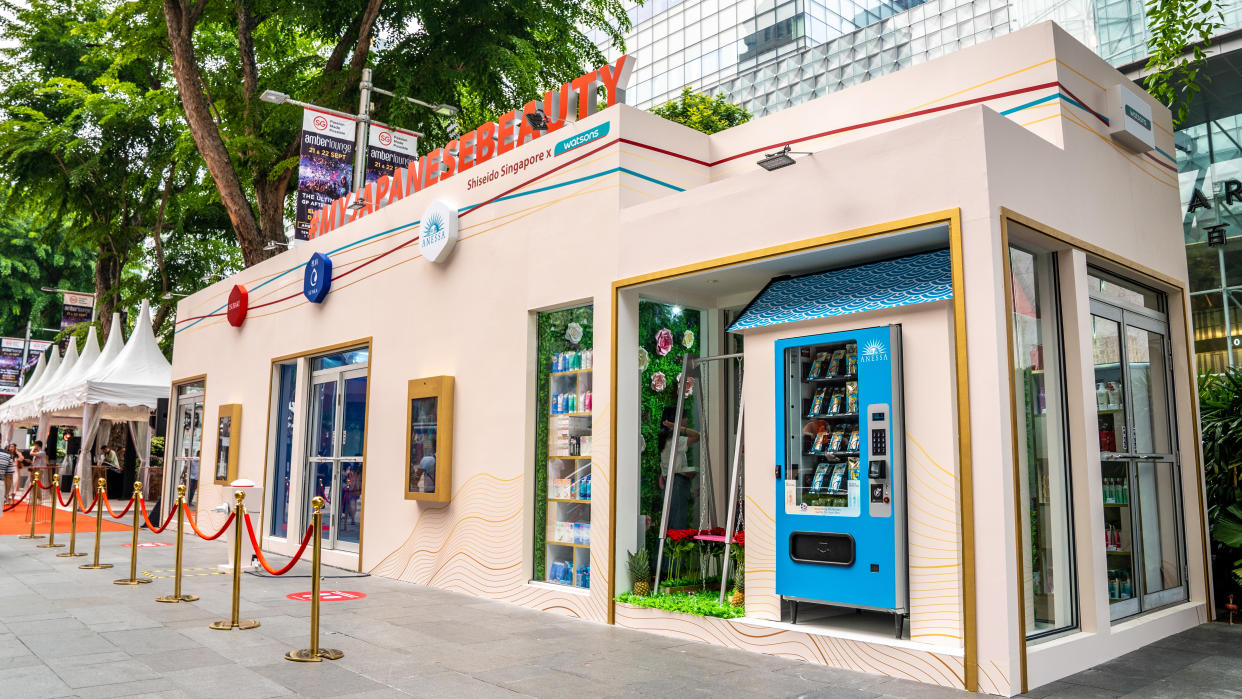 My Japanese Beauty Pop-Up Store located outside Takashimaya (PHOTO: Shiseido) 