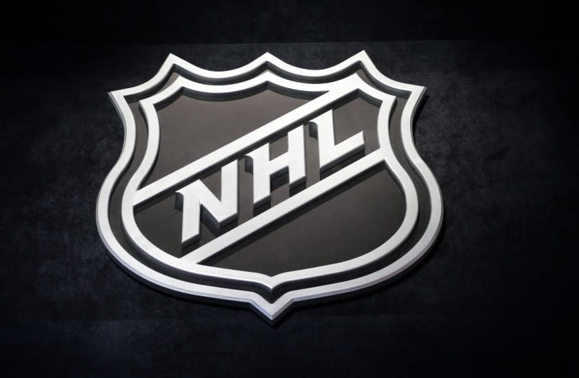 FILE - In this June 26, 2015, file photo, an NHL logo.