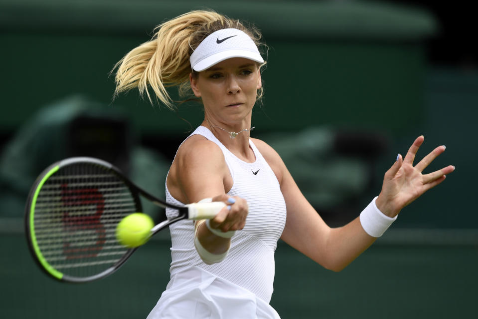 Leicester ace Boulter, 24, was unable to seal the win by a British woman in a Grand Sam since Johanna Konta stunned No.2 seed Simona Halep at Wimbledon four years ago