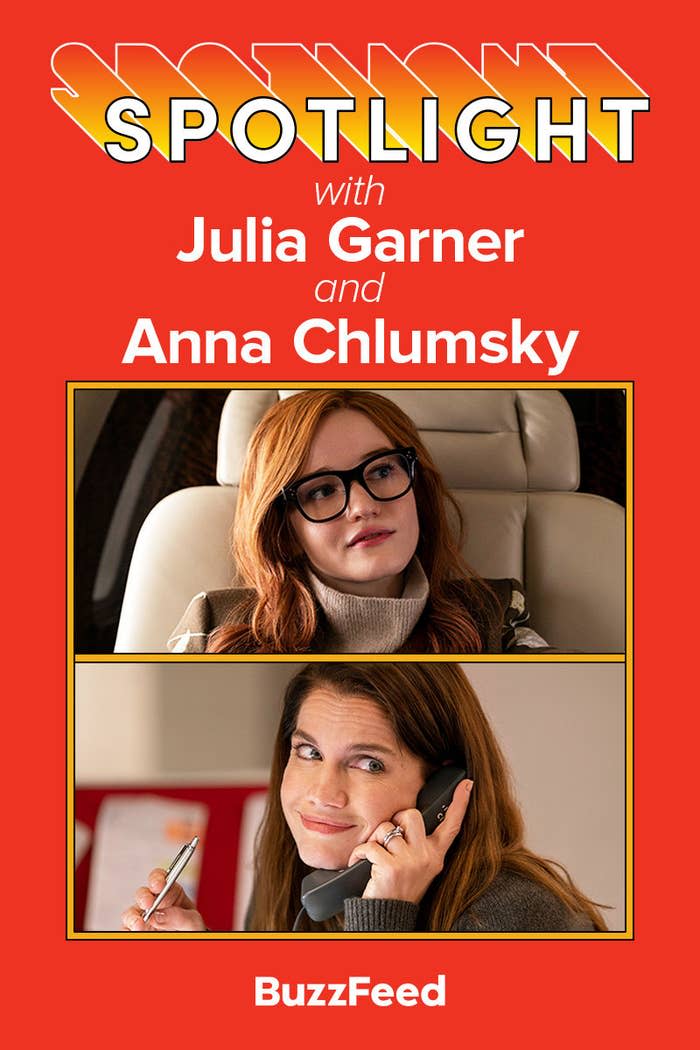 A header reading "Spotlight with Julia Garner and Anna Chlumsky"