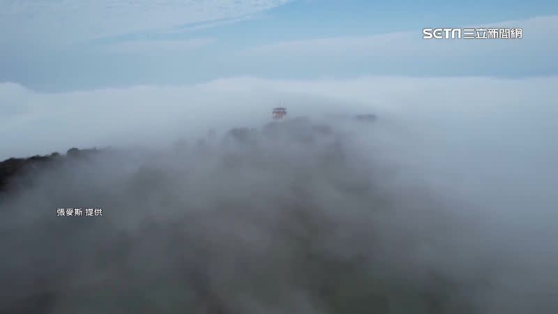 當地居民表示，薑麻園雲瀑只有每年11月到3月才有機會出現。（圖／張麥斯提供）