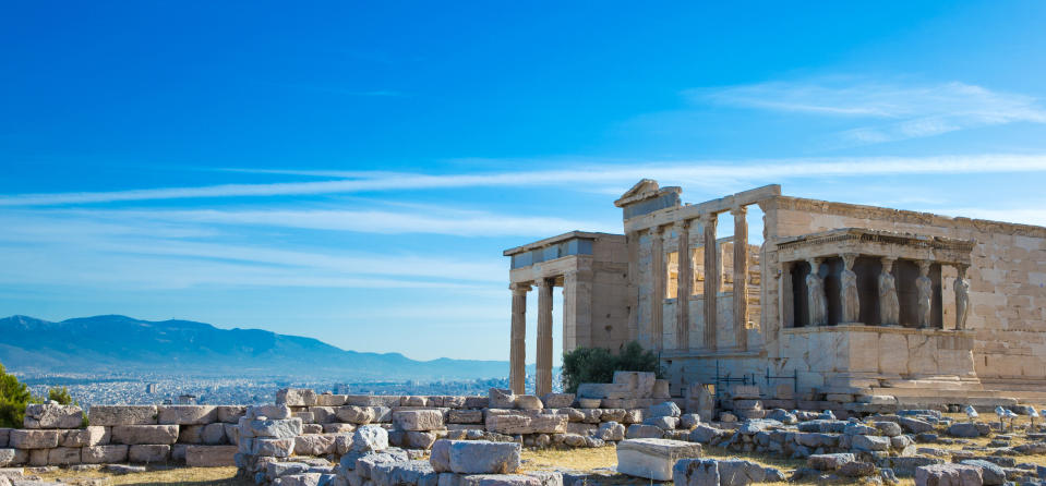 Parthenon on the Acropolis in Athens, Greece. Getty Images