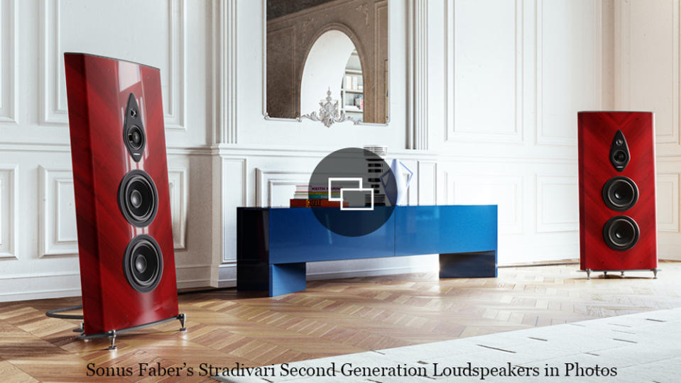 Sonus Faber's Stradivari Second Generation loudspeakers.