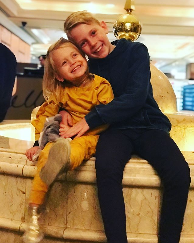 Carrie Bickmore’s children, Oliver, 11 and Evie, 3. Source: Instagram/Carrie Bickmore