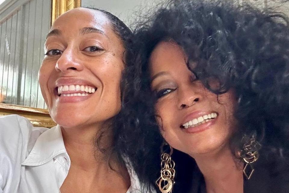 <p>Tracee Ellis Ross/Instagram</p> Tracee Ellis Ross and Diana Ross