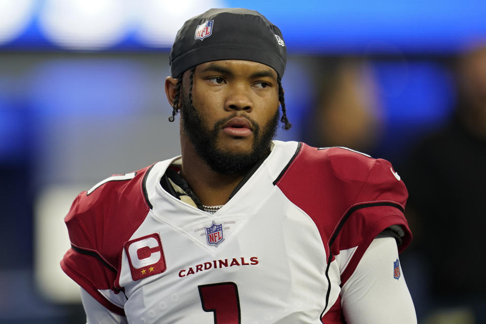 The tension between Kyler Murray and the Cardinals has roiled over the past couple of weeks. Will he be on the move? (AP Photo/Marcio Jose Sanchez)