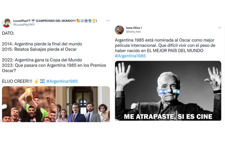 Los mejores memes por la nominación de Argentina, 1985 a los Oscar