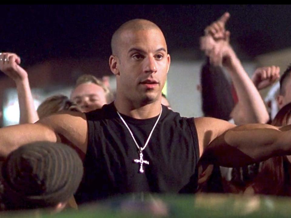 Vin Diesel as Dominic Toretto in "The Fast and the Furious."