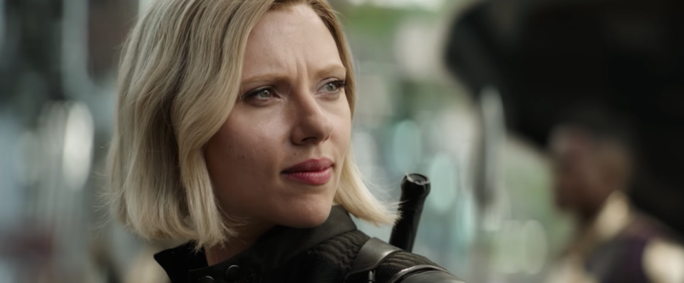 Black Widow (Scarlett Johansson) has a new look.