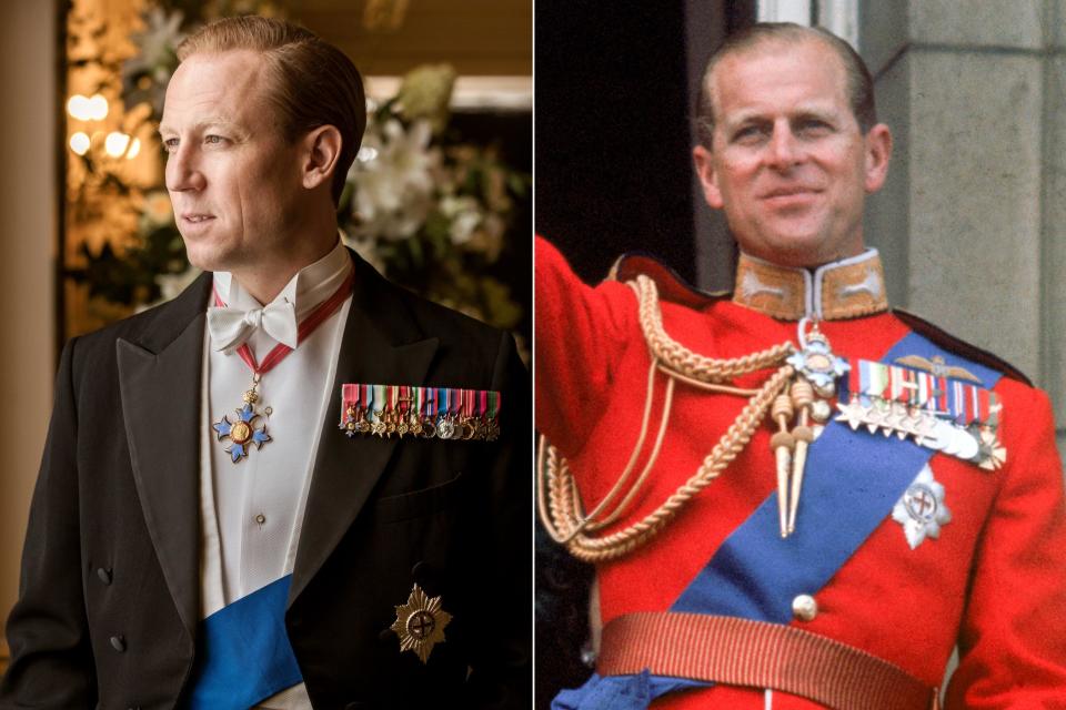 Tobias Menzies and Prince Philip