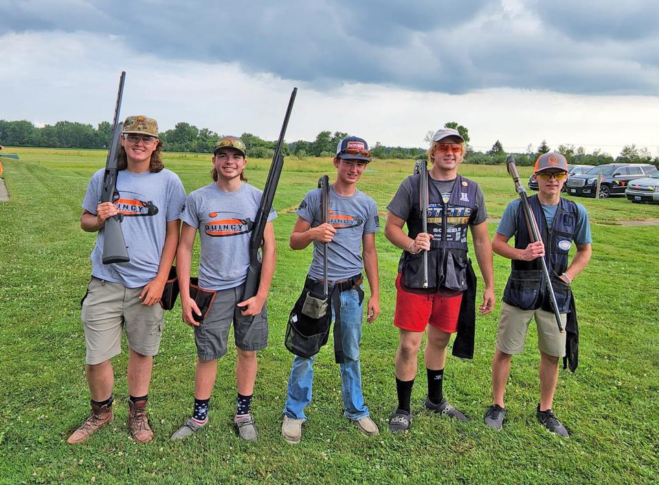 The Quincy 1 Clay Target Shooting team consisted of (in no particular order) Hamilton Spieth, Brady Ward, Nathan White, Carter Pish and Ethan Willison