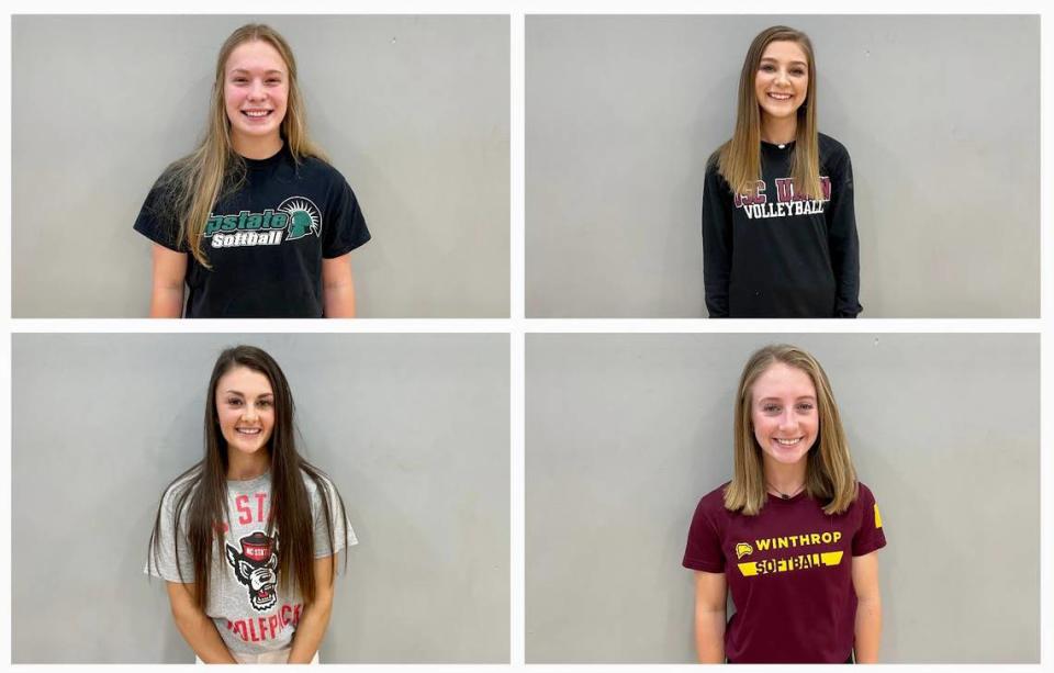 More Legion signees: Morgan Langley (upper left), Audrey Stacks (upper right), Gabi Wilson (lower left), Aleah Roy (lower right).