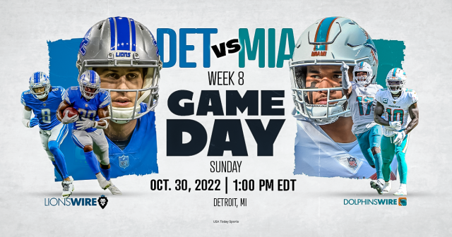 How to Watch, Stream & Listen: Miami Dolphins at Detroit Lions