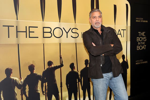 <p>Dia Dipasupil/Getty </p> George Clooney at a screening of <em>The Boys in the Boat</em> in New York City on Dec. 13, 2023