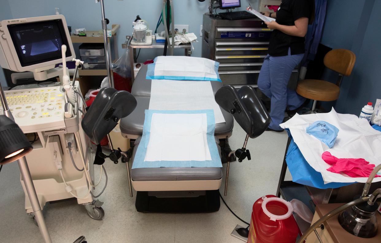 A room at the Women's Med Center in Kettering, near Dayton, Ohio, where abortions are performed. The clinic plans to close unless something changes in Ohio or Indiana.