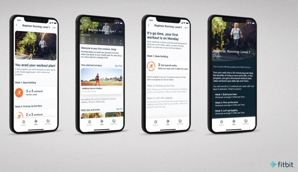 Fitbit Premium's Guided Workouts help users ease into their new workout routines. (Image: Fitbit)
