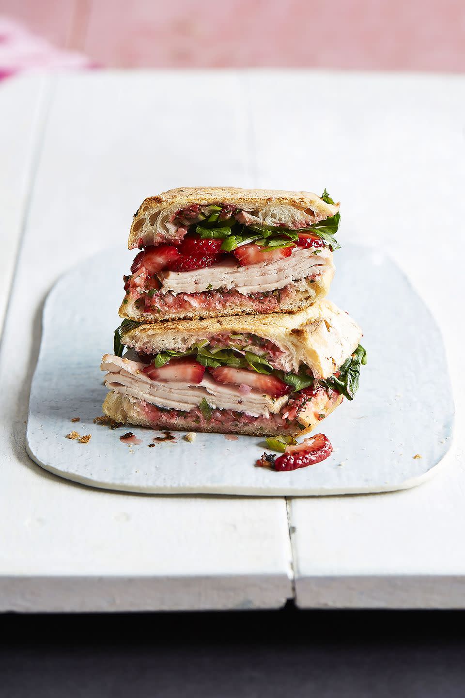 Turkey Panini With Strawberry Pesto