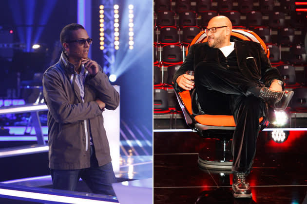 Xavier Naidoo in "The Voice of Germany" und Moses Pelham in "X-Factor" (Bilder: ProSieben/ddpimages)