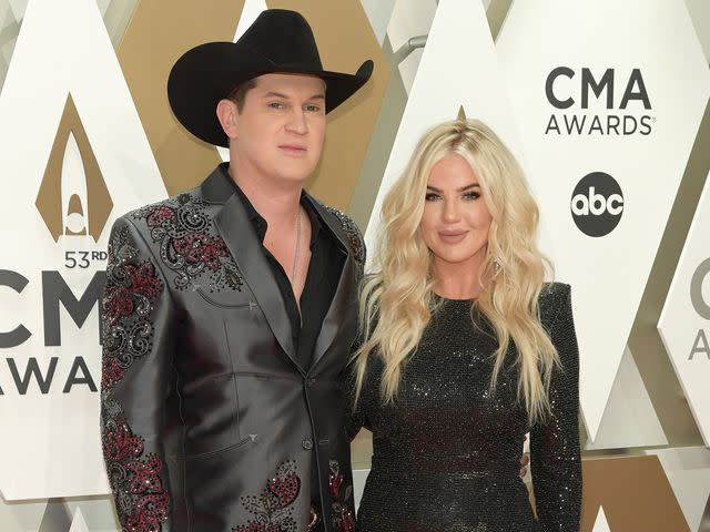 <p>Jason Kempin/Getty</p> Jon Pardi and his wife Summer Pardi attend the 53rd annual CMA Awards on Nov. 13, 2019 in Nashville, Tennessee.