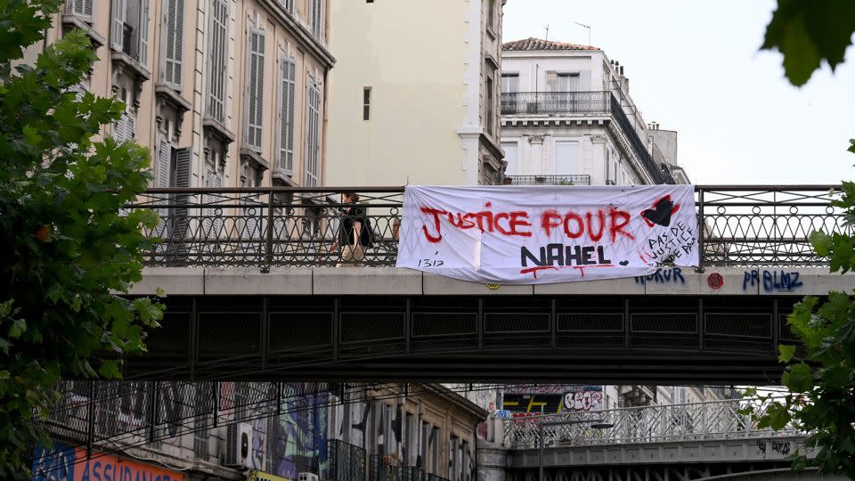 The violence and protests erupted after police shot dead a teenager in a Paris suburb. - Nicolas Tucat/AFP/Getty Images