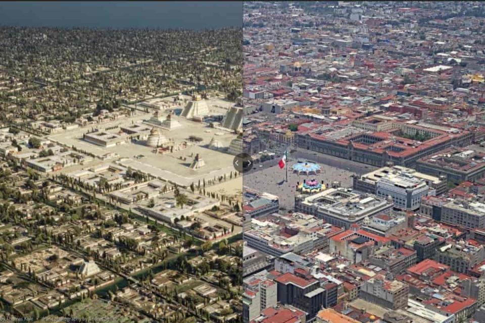 tenochtitlan ciudad de méxico antes ahora