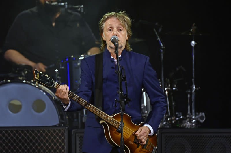 Paul McCartney performs in Orlando, Fla., in 2022. File Photo by Joe Marino/UPI