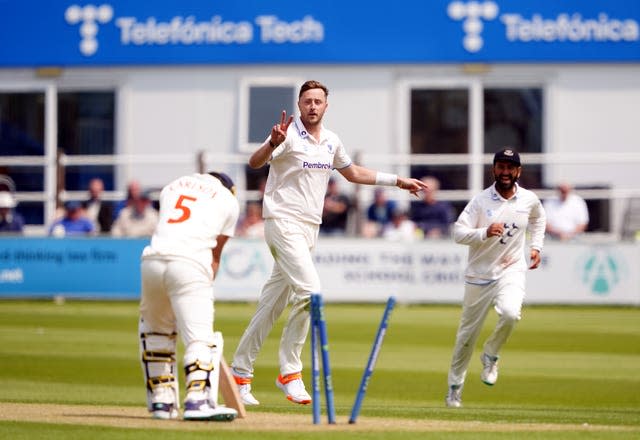 Ollie Robinson has been in red-hot form for Sussex this year (Zac Goodwin/PA)