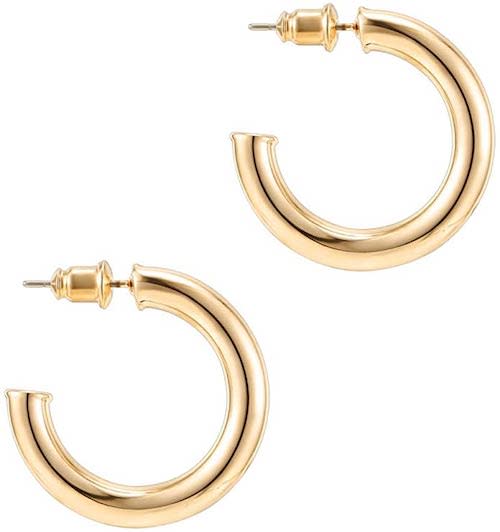 The best gold hoop earrings are less than $15 on  — shoppers can't  stop raving about them - Yahoo Sports