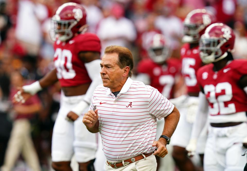 In Nick Saban's final season as Alabama's coach (2023), the Crimson Tide roster featured 57 players who hailed from the state of Alabama.