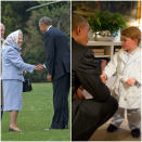 <p>A bathrobe is pretty much the toddler's equivalent to that headscarf. To <a rel="nofollow noopener" href="http://www.goodhousekeeping.com/life/news/a38031/obama-meets-prince-george/" target="_blank" data-ylk="slk:meet President Barack Obama;elm:context_link;itc:0;sec:content-canvas" class="link ">meet President Barack Obama</a>, Prince George channeled <a rel="nofollow noopener" href="http://www.goodhousekeeping.com/life/entertainment/news/a38919/queen-elizabeth-prince-philip-new-portrait/" target="_blank" data-ylk="slk:his grandmother;elm:context_link;itc:0;sec:content-canvas" class="link ">his grandmother</a>'s <a rel="nofollow noopener" href="http://www.goodhousekeeping.com/beauty/fashion/g3435/queen-elizabeth-best-style-moments/" target="_blank" data-ylk="slk:penchant for practicality;elm:context_link;itc:0;sec:content-canvas" class="link ">penchant for practicality</a>. (It's bedtime, ya know?)</p>