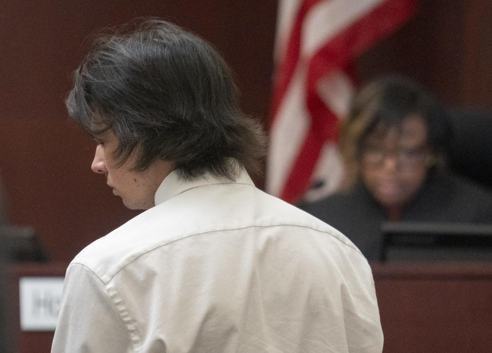 Jacob Pennington listens during his sentencing hearing in Pinal County Superior Court in Florence on June 10, 2024.