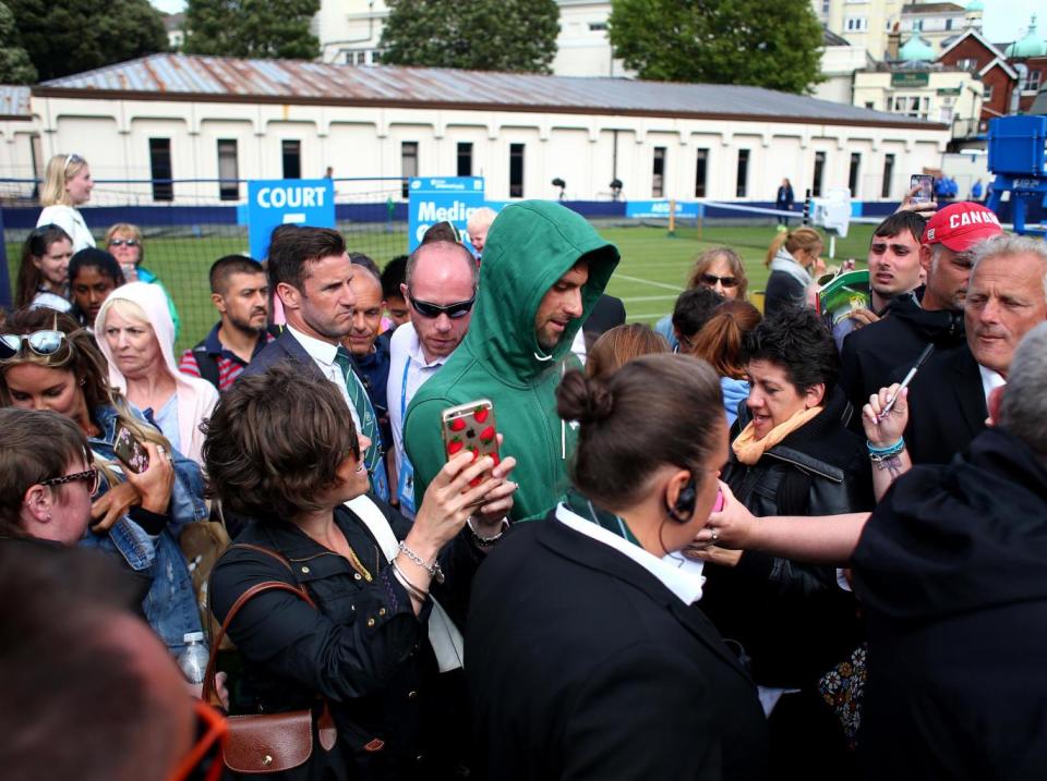 Djokovic is the star attraction in Eastbourne this week (Getty)