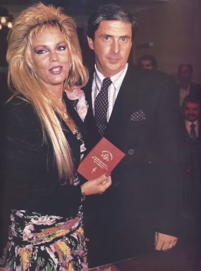 Con Enrique Capozzolo, su segundo marido