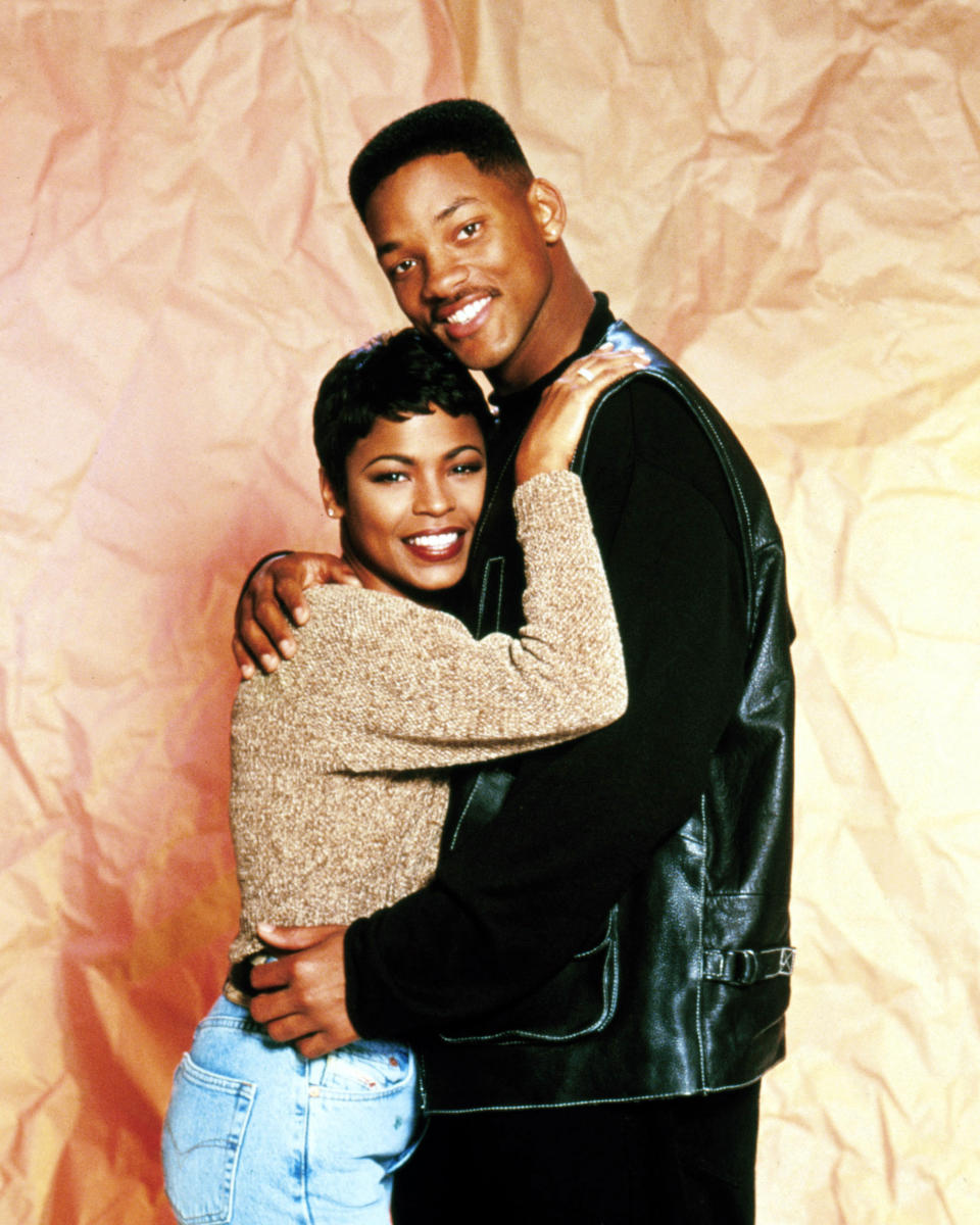 Nia Long and Will Smith embracing