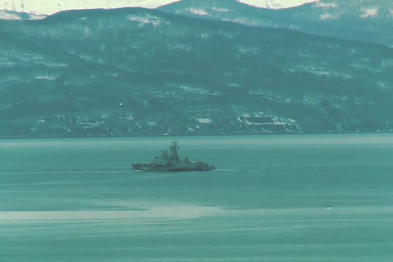  Imagen de archivo de un barco militar ruso en el Mar Negro